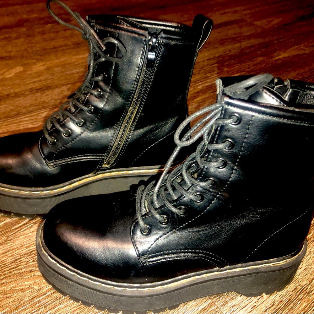 Steve Madden “Betty” style combat boots.